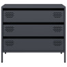 Aparador de acero laminado en frío antracita 68x39x58.5 cm 5