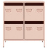 Aparador 68x39x73.5 cm aço laminado a frio rosa 5