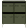 Aparador de acero laminado en frío verde oliva 68x39x73.5 cm 5