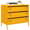 Aparador 68x39x58.5 cm aço laminado a frio amarelo mostarda 1