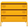 Aparador acero laminado en frío amarillo mostaza 68x39x58.5 cm 5