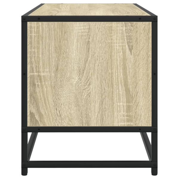 Mueble TV metal y madera ingeniería roble Sonoma 80x34.5x40 cm M 5