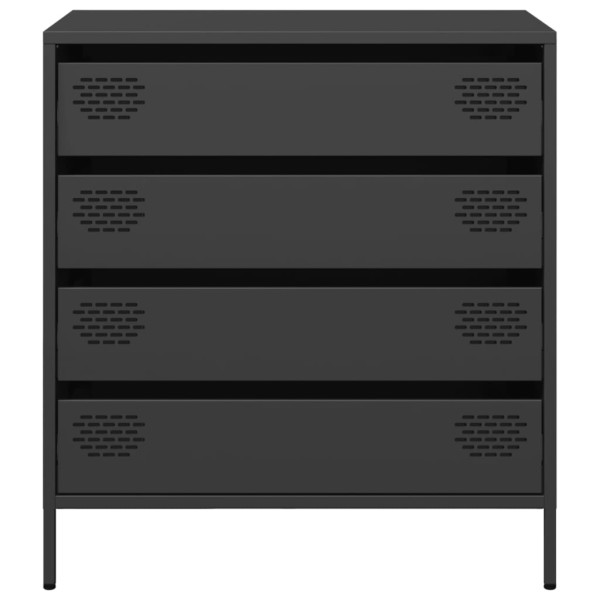 Aparador de acero laminado en frío negro 68x39x73.5 cm M 5