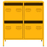 Aparador 68x39x73.5 cm aço laminado a frio amarelo mostarda 5