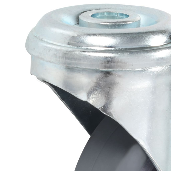 Ruedas giratorias con agujero pasador 8 unidades 75 mm M 5