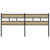Cabeceira de cama 193cm derivados madeira/ferro carvalho sonoma 3