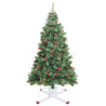 Soporte para árbol de Navidad blanco 61x61x15.5 cm 3
