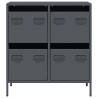 Aparador 68x39x73.5 cm aço laminado a frio antracite 5