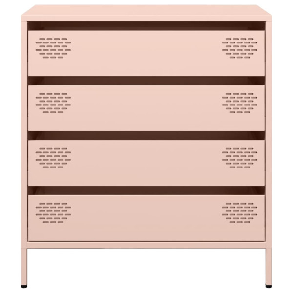 Aparador de acero laminado en frío rosa 68x39x73.5 cm M 5