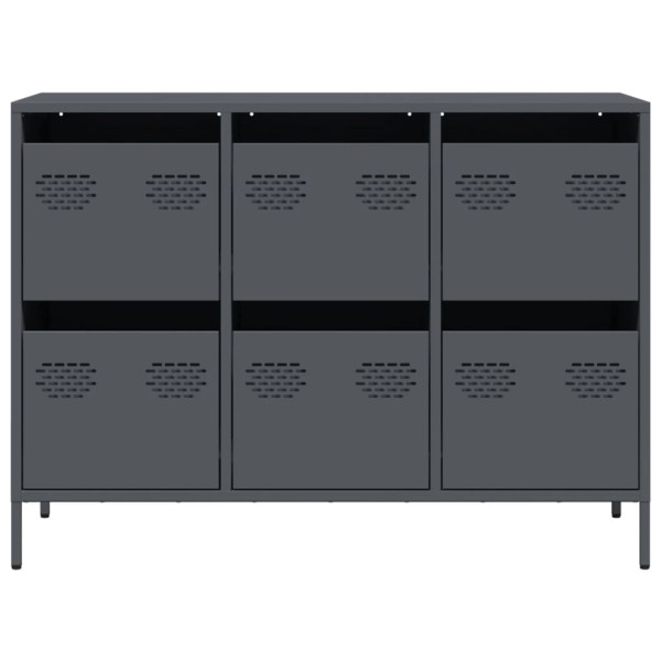 Aparador 101.5x39x73.5 cm aço laminado a frio antracite M 5