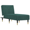 Chaise longue veludo verde-escuro 2