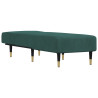 Chaise longue veludo verde-escuro 3