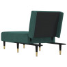 Chaise longue veludo verde-escuro 5