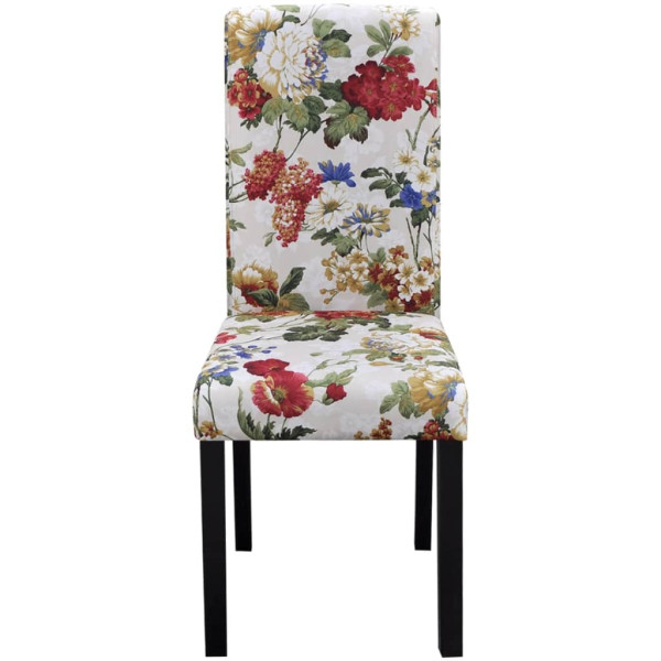 242399  Dining Chairs 4 pcs Multicolour Fabric M 2
