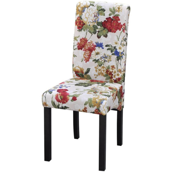 242399  Dining Chairs 4 pcs Multicolour Fabric M 3