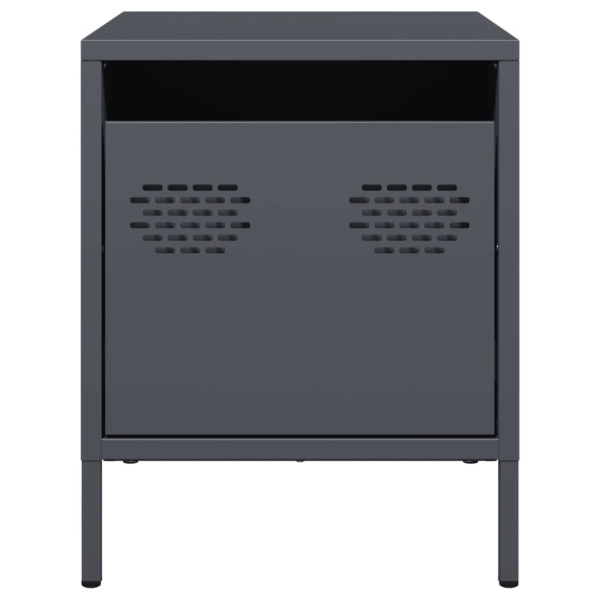 Mesa de cabeceira 35x39x43.5 cm aço antracite M 5