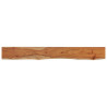 Estante pared rectangular madera acacia borde vivo 140x20x2.5cm 2