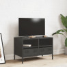 Mueble para TV acero laminado en frío negro 68x39x43.5 cm 3