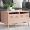 Mueble para TV acero laminado en frío rosa 68x50x43.5 cm 3