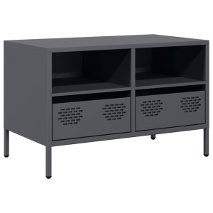 Mueble para TV acero laminado en frío antracita 68x39x43.5 cm H
