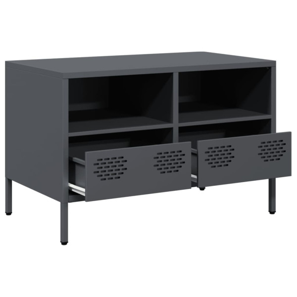 Mueble para TV acero laminado en frío antracita 68x39x43.5 cm M 4