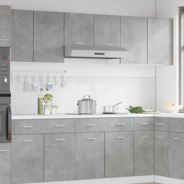 Vidaxl Armário suspenso “Lyon” 80x31x60 cm cinza cimento M 3