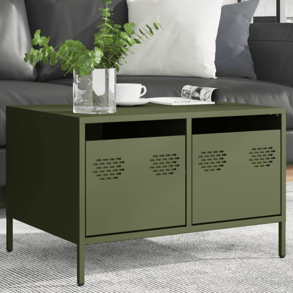 Mueble para TV acero laminado en frío verde oliva 68x50x43.5 cm M 3