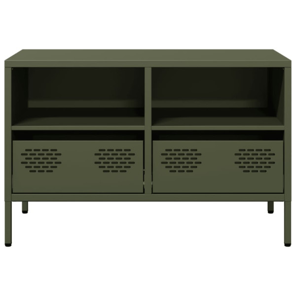 Mueble para TV acero laminado en frío verde oliva 68x39x43.5 cm M 5