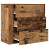 Aparador madera de ingeniería madera envejecida 80x33x70 cm 4