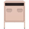 Mesa de cabeceira 35x39x43.5 cm aço rosa 5