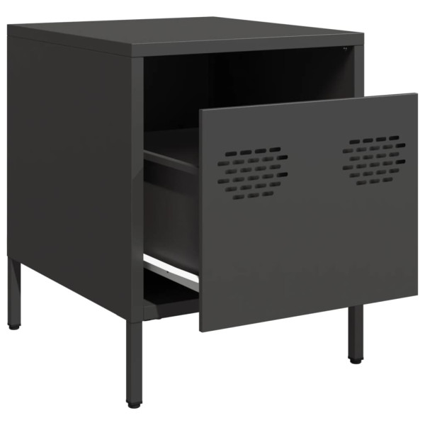 Mesa de cabeceira 35x39x43.5 cm aço preto M 4
