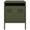 Mesa de cabeceira 35x39x43.5 cm aço verde azeitona 5