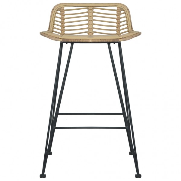 Cadeiras de bar 2 pcs vime genuíno M 3