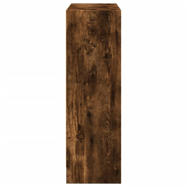 Estantería madera de ingeniería roble ahumado 80x24x76 cm M 5