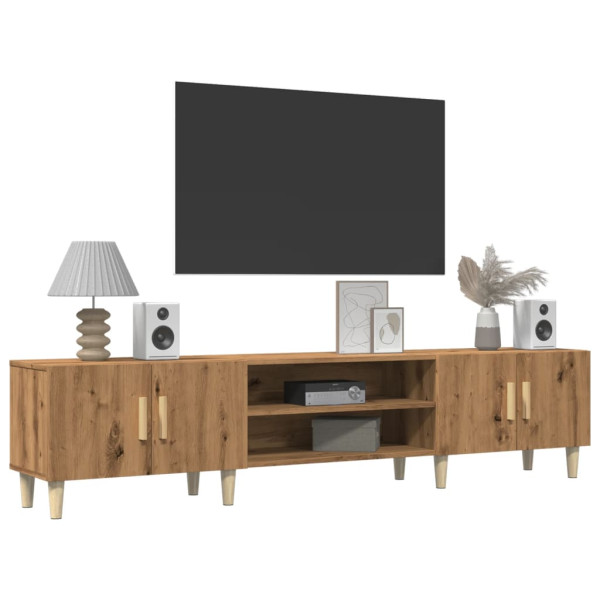 Mueble de TV madera de ingeniería roble artisan 180x31.5x40 cm M 3