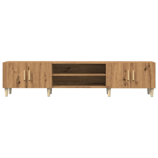 Mueble de TV madera de ingeniería roble artisan 180x31.5x40 cm M 4