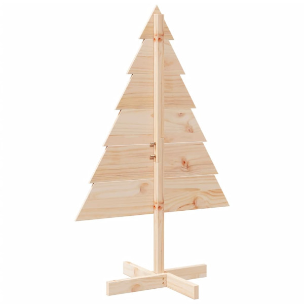 Árbol de Navidad de adorno madera maciza 110 cm M 5