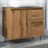 Mueble de lavabo madera de ingeniería roble artisan 65x33x60 cm 1