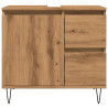 Mueble de lavabo madera de ingeniería roble artisan 65x33x60 cm 4