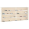 Vitrina de pared con puertas 80x8.5x37 cm 1