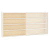 Vitrine de colecionador de madeira com portas 80x8.5x37 cm 4