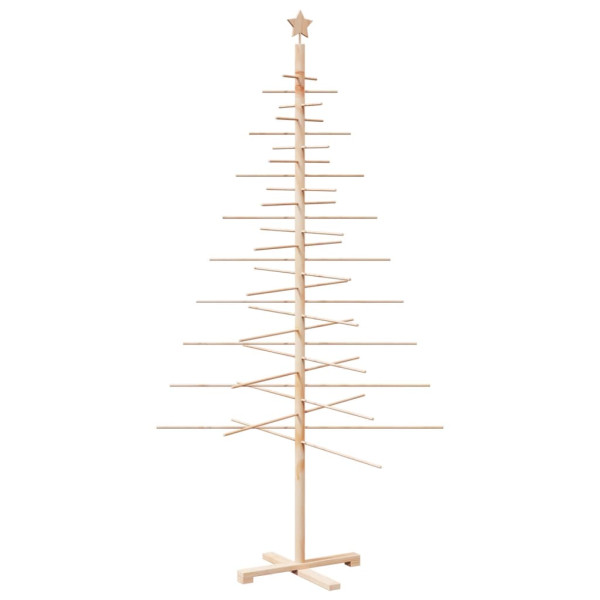 Árbol de Navidad de madera de adorno madera maciza pino 210 cm M 2