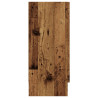Aparador de madera ingeniería envejecida negro 120x30.5x70 cm 5