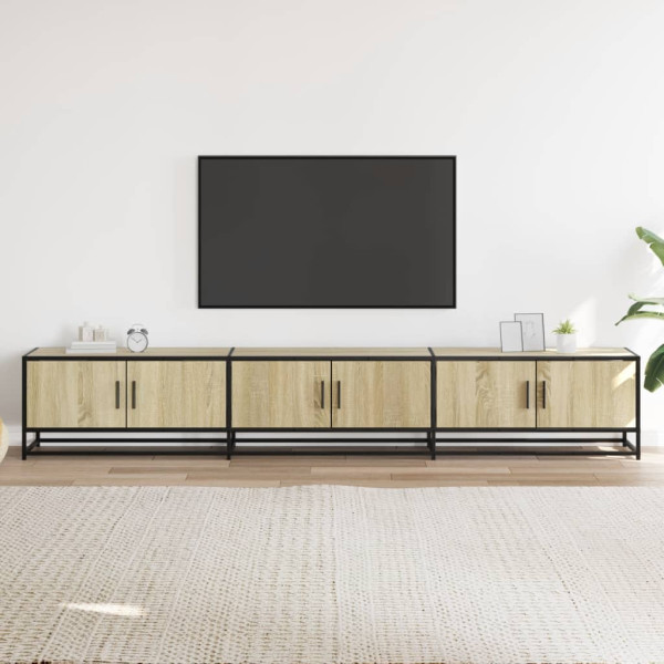 Mueble para TV madera de ingeniería roble Sonoma 240x35x41 cm M 3