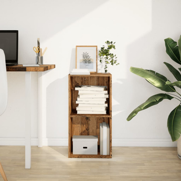 Estantería madera de ingeniería color envejecido 40x30x77 cm M 3