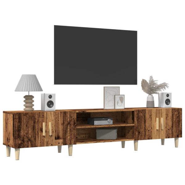 Mueble de TV madera ingeniería madera envejecida 180x31.5x40 cm M 3