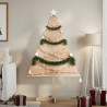 Árbol de Navidad de adorno madera maciza 150 cm 1