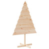 Árbol de Navidad de adorno madera maciza 150 cm 2