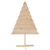 Árbol de Navidad de adorno madera maciza 150 cm 3