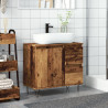 Mueble de lavabo madera de ingeniería envejecida 65x33x60 cm 3